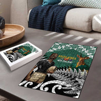 New Zealand South Africa Rugby Puzzle Springboks Kente All Black Maori Together LT14 - Polynesian Pride