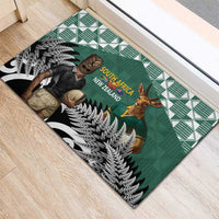 New Zealand South Africa Rugby Rubber Doormat Springboks Kente All Black Maori Together LT14 - Polynesian Pride