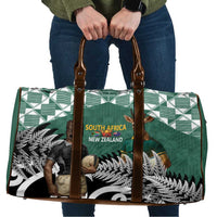 New Zealand South Africa Rugby Travel Bag Springboks Kente All Black Maori Together LT14 Green - Polynesian Pride