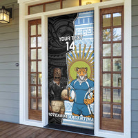 New Zealand Argentina Rugby Door Cover 2025 Los Pumas All Black Together LT14 - Polynesian Pride