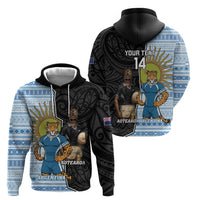 New Zealand Argentina Rugby Custom Hoodie 2025 Los Pumas All Black Together LT14 - Polynesian Pride