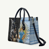 New Zealand Argentina Rugby Leather Bag 2025 Los Pumas All Black Together LT14 Black - Polynesian Pride