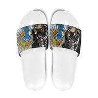 New Zealand Argentina Rugby Slide Sandals 2025 Los Pumas All Black Together LT14 Black - Polynesian Pride