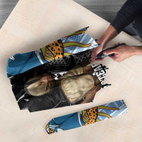 New Zealand Argentina Rugby Umbrella 2025 Los Pumas All Black Together LT14 - Polynesian Pride