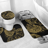 New Zealand Darts Bathroom Set Skull In Dart We Trust Maori Pattern - Polynesian Pride