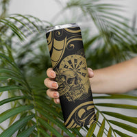New Zealand Darts Skinny Tumbler Skull In Dart We Trust Maori Pattern LT14 - Polynesian Pride