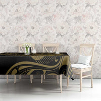 New Zealand Darts Tablecloth Skull In Dart We Trust Maori Pattern - Polynesian Pride