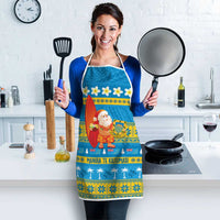 Tuvalu Christmas Apron Cute Santa Manuia te Kilisimasi - Polynesian Pride
