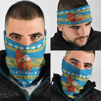 Tuvalu Christmas Neck Gaiter Cute Santa Manuia te Kilisimasi - Polynesian Pride