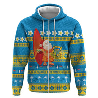 Tuvalu Christmas Zip Hoodie Cute Santa Manuia te Kilisimasi - Polynesian Pride
