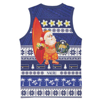 Nauru Christmas Basketball Jersey Cute Santa Coat Of Arms Merry Xmas LT14 - Polynesian Pride