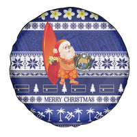 Nauru Christmas Spare Tire Cover Cute Santa Coat Of Arms Merry Xmas LT14 - Polynesian Pride