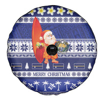 Nauru Christmas Spare Tire Cover Cute Santa Coat Of Arms Merry Xmas LT14 - Polynesian Pride