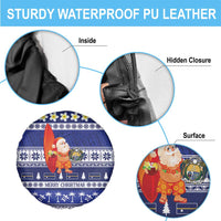 Nauru Christmas Spare Tire Cover Cute Santa Coat Of Arms Merry Xmas LT14 - Polynesian Pride
