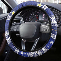 Nauru Christmas Steering Wheel Cover Cute Santa Coat Of Arms Merry Xmas LT14 - Polynesian Pride