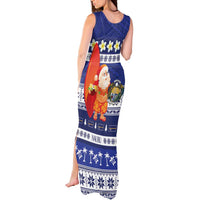 Nauru Christmas Tank Maxi Dress Cute Santa Coat Of Arms Merry Xmas LT14 - Polynesian Pride
