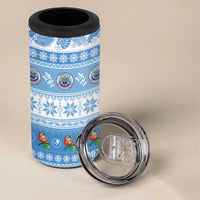 FSM Christmas 4 in 1 Can Cooler Tumbler Merry Xmas Federated States of Micronesia LT14 - Polynesian Pride