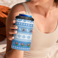 FSM Christmas 4 in 1 Can Cooler Tumbler Merry Xmas Federated States of Micronesia LT14 - Polynesian Pride
