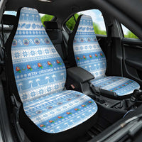 FSM Christmas Car Seat Cover Merry Xmas Federated States of Micronesia LT14 One Size Blue - Polynesian Pride