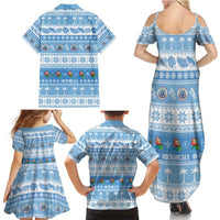 FSM Christmas Family Matching Summer Maxi Dress and Hawaiian Shirt Merry Xmas Federated States of Micronesia LT14 - Polynesian Pride