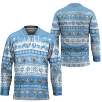 FSM Christmas Hockey Jersey Merry Xmas Federated States of Micronesia LT14 - Polynesian Pride