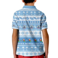 FSM Christmas Kid Polo Shirt Merry Xmas Federated States of Micronesia LT14 - Polynesian Pride