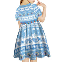 FSM Christmas Kid Short Sleeve Dress Merry Xmas Federated States of Micronesia LT14 - Polynesian Pride