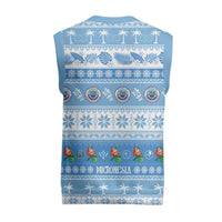 FSM Christmas Knitted V-Neck Vest Merry Xmas Federated States of Micronesia LT14 - Polynesian Pride
