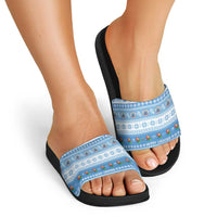 FSM Christmas Slide Sandals Merry Xmas Federated States of Micronesia - Polynesian Pride