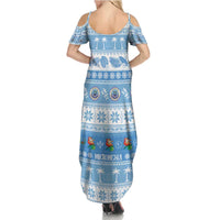 FSM Christmas Summer Maxi Dress Merry Xmas Federated States of Micronesia LT14 - Polynesian Pride
