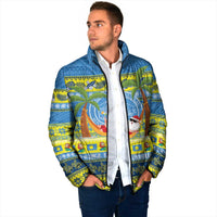 Palau Christmas Padded Jacket Chilling Santa Ungil Kurismas LT14 - Polynesian Pride