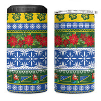 Solomon Islands Christmas 4 in 1 Can Cooler Tumbler The Solomons Melanesian Meri Krismas LT14 One Size: 16 oz Green - Polynesian Pride