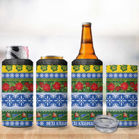 Solomon Islands Christmas 4 in 1 Can Cooler Tumbler The Solomons Melanesian Meri Krismas LT14 - Polynesian Pride