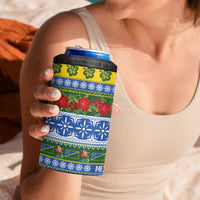 Solomon Islands Christmas 4 in 1 Can Cooler Tumbler The Solomons Melanesian Meri Krismas LT14 - Polynesian Pride