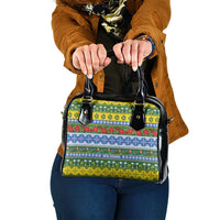 Solomon Islands Christmas Shoulder Handbag The Solomons Melanesian Meri Krismas - Polynesian Pride