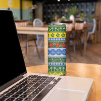 Solomon Islands Christmas Skinny Tumbler The Solomons Melanesian Meri Krismas LT14 - Polynesian Pride