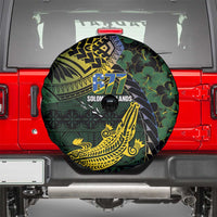 Solomon Islands Spare Tire Cover 677 Proud Crocodile Melanesian Pattern LT14 - Polynesian Pride