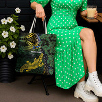 Solomon Islands Tote Bag 677 Proud Crocodile Melanesian Pattern - Polynesian Pride