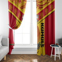 Papua New Guinea Rugby Window Curtain 2023 Go Kumuls Pacific Dynamic Style LT14 - Polynesian Pride