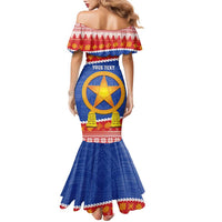 Personalized The Philippines Christmas Family Matching Mermaid Dress and Hawaiian Shirt Pilipinas Parol - Maligayang Pasko!