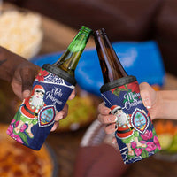Guam Christmas 4 in 1 Can Cooler Tumbler Poinsettia With Bougainvillea - Felis Pasgua! LT14 - Polynesian Pride