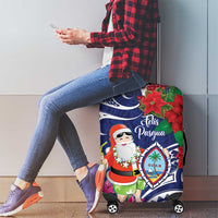Guam Christmas Luggage Cover Poinsettia With Bougainvillea - Felis Pasgua! LT14 - Polynesian Pride