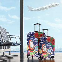 Guam Christmas Luggage Cover Poinsettia With Bougainvillea - Felis Pasgua! LT14 - Polynesian Pride