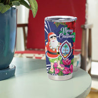 Guam Christmas Tumbler Cup Poinsettia With Bougainvillea - Felis Pasgua! LT14 - Polynesian Pride