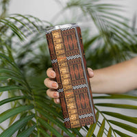 Malo e Lelei Tonga Skinny Tumbler Tongan Ngatu Tapa Cloth - Polynesian Pride