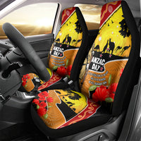 New Zealand And Australia ANZAC Day Car Seat Cover Aboriginal Maori Starring Night Style LT14 - Polynesian Pride