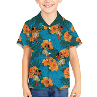 Hawaii Luau Party Hawaiian Shirt Dancing Girl Tropical Flowers LT14 - Polynesian Pride