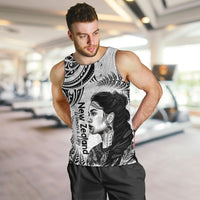 New Zealand Women's Day Men Tank Top Aotearoa Kia Whakapumau Te Mana Wahine LT14 White - Polynesian Pride