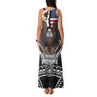Talofa American Samoa Flag Day Family Matching Tank Maxi Dress and Hawaiian Shirt Bald Eagle Polynesian Tattoo LT14 - Polynesian Pride