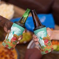 Hawaii Cinco de Mayo 4 in 1 Can Cooler Tumbler Chili Pepper Hula Girl Tropical Vibes LT14 - Polynesian Pride